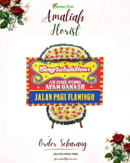 Sewa Papan Bunga Pelni Wedding Hall Jakarta